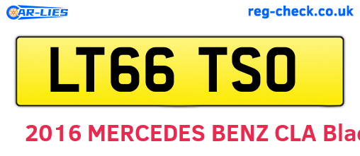 LT66TSO are the vehicle registration plates.