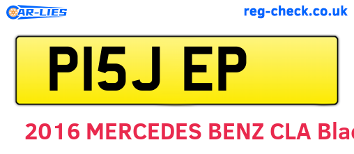P15JEP are the vehicle registration plates.
