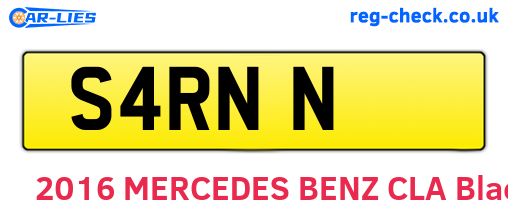 S4RNN are the vehicle registration plates.