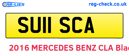 SU11SCA are the vehicle registration plates.