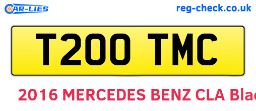 T200TMC are the vehicle registration plates.