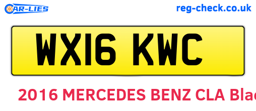 WX16KWC are the vehicle registration plates.
