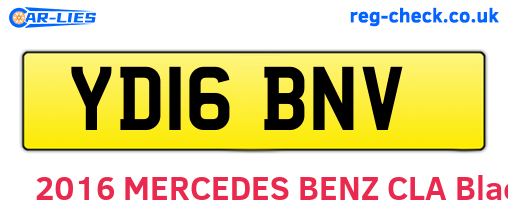 YD16BNV are the vehicle registration plates.