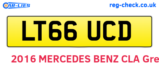 LT66UCD are the vehicle registration plates.