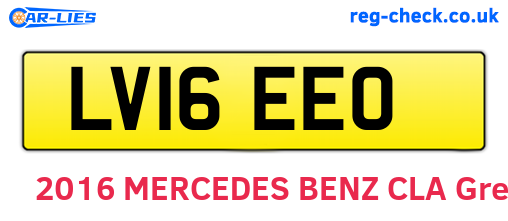 LV16EEO are the vehicle registration plates.