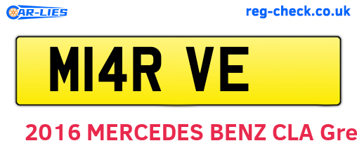 M14RVE are the vehicle registration plates.