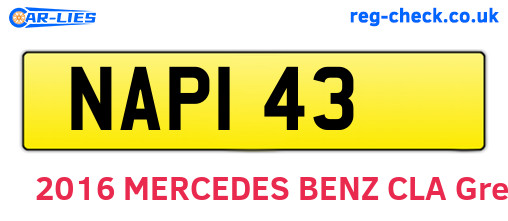 NAP143 are the vehicle registration plates.