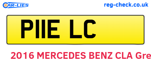 P11ELC are the vehicle registration plates.