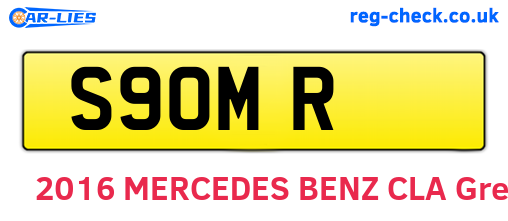S9OMR are the vehicle registration plates.