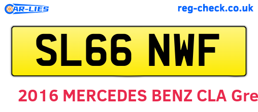 SL66NWF are the vehicle registration plates.