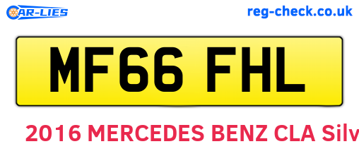 MF66FHL are the vehicle registration plates.