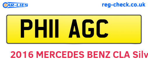 PH11AGC are the vehicle registration plates.