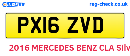 PX16ZVD are the vehicle registration plates.