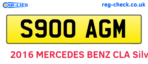 S900AGM are the vehicle registration plates.
