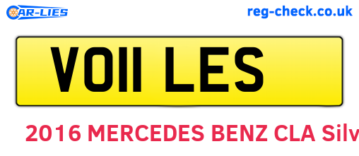 VO11LES are the vehicle registration plates.
