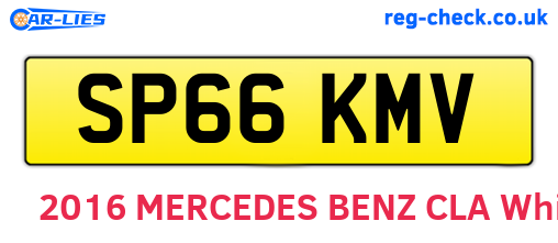 SP66KMV are the vehicle registration plates.