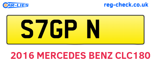 S7GPN are the vehicle registration plates.