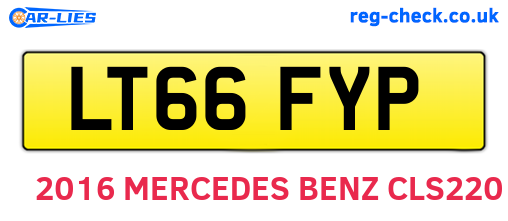 LT66FYP are the vehicle registration plates.