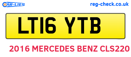 LT16YTB are the vehicle registration plates.