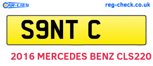 S9NTC are the vehicle registration plates.