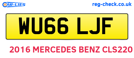 WU66LJF are the vehicle registration plates.