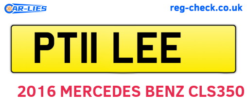 PT11LEE are the vehicle registration plates.