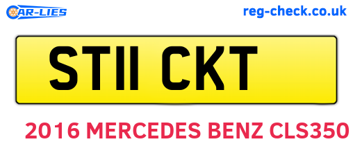 ST11CKT are the vehicle registration plates.