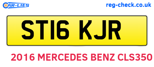 ST16KJR are the vehicle registration plates.