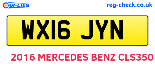 WX16JYN are the vehicle registration plates.