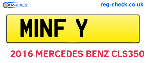 M1NFY are the vehicle registration plates.