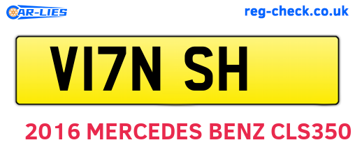 V17NSH are the vehicle registration plates.