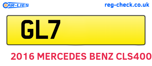 GL7 are the vehicle registration plates.