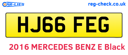 HJ66FEG are the vehicle registration plates.