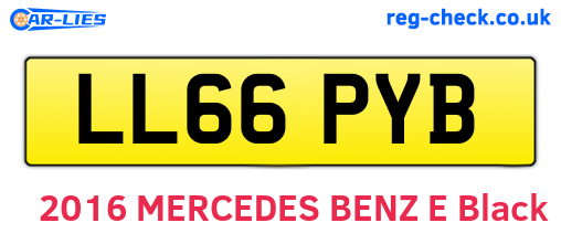 LL66PYB are the vehicle registration plates.