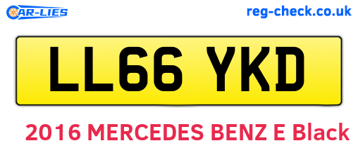 LL66YKD are the vehicle registration plates.