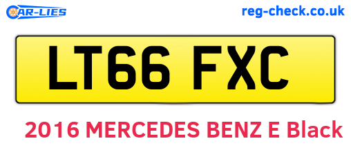 LT66FXC are the vehicle registration plates.