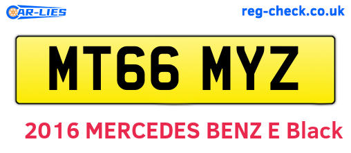 MT66MYZ are the vehicle registration plates.