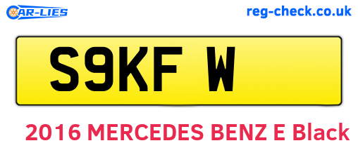 S9KFW are the vehicle registration plates.