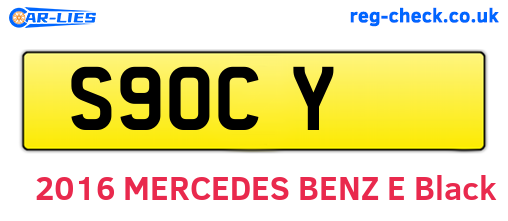 S9OCY are the vehicle registration plates.