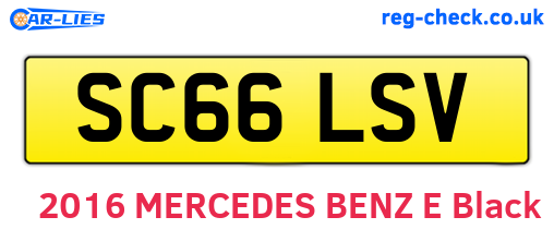 SC66LSV are the vehicle registration plates.