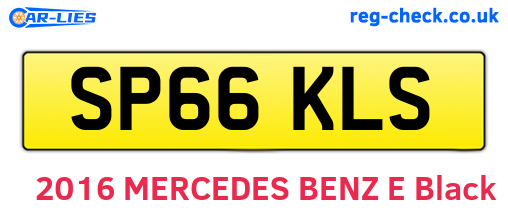SP66KLS are the vehicle registration plates.