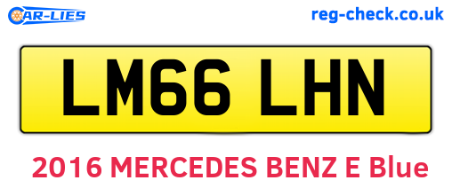 LM66LHN are the vehicle registration plates.