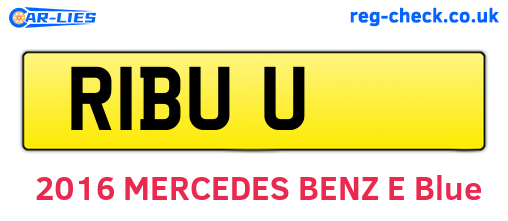 R1BUU are the vehicle registration plates.