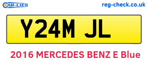 Y24MJL are the vehicle registration plates.