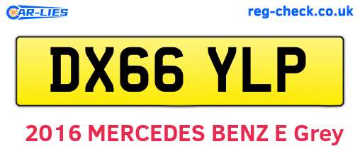 DX66YLP are the vehicle registration plates.