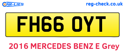 FH66OYT are the vehicle registration plates.