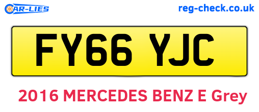FY66YJC are the vehicle registration plates.