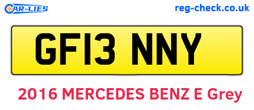 GF13NNY are the vehicle registration plates.