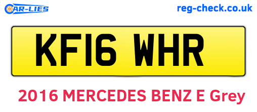 KF16WHR are the vehicle registration plates.