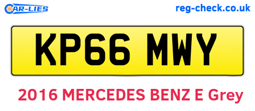 KP66MWY are the vehicle registration plates.